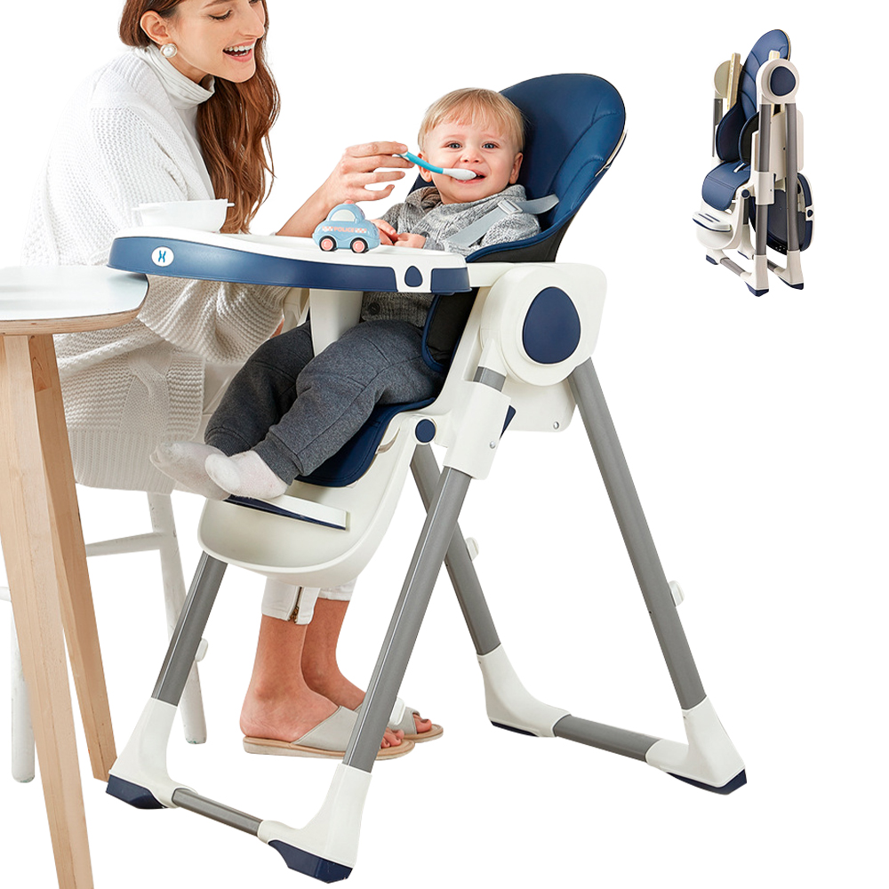 【Mesenfants】兒童餐椅 寶寶餐椅 可調節可折疊可坐躺 嬰兒餐椅