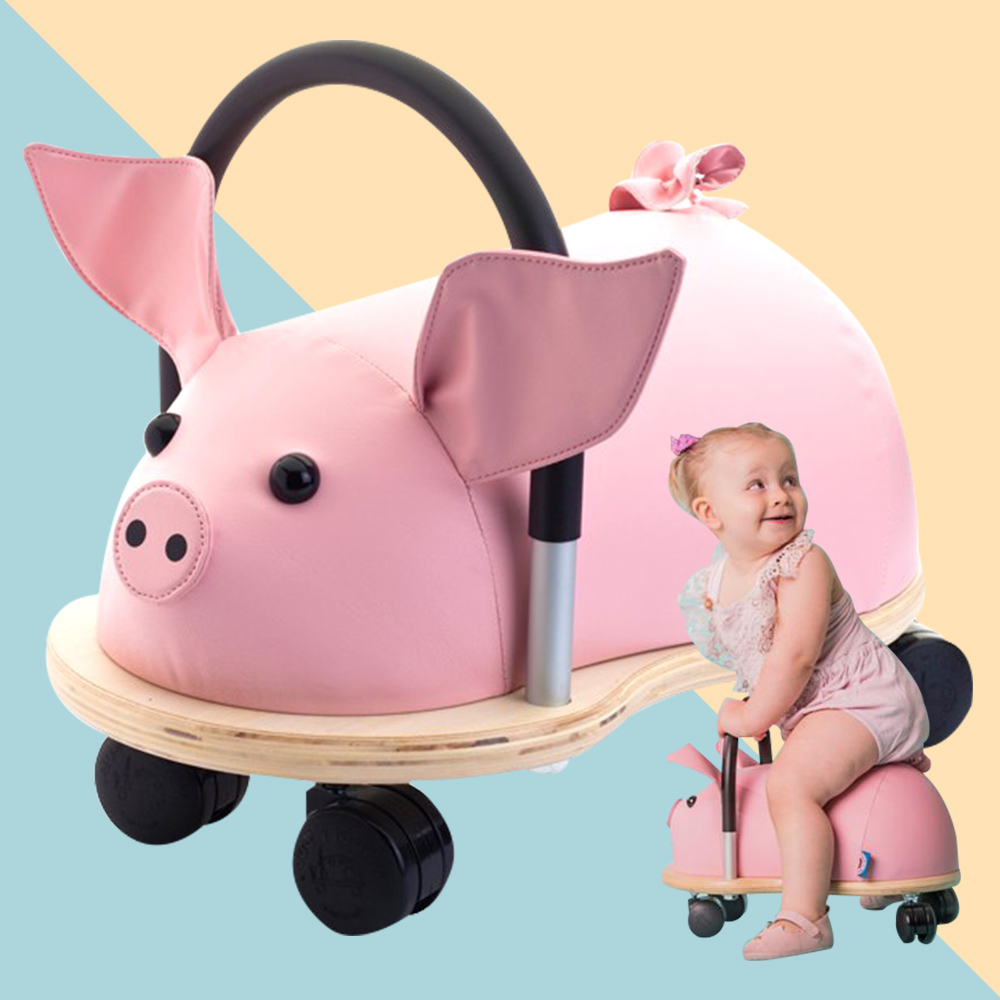 【Wheely Bug】扭扭滑輪車-粉紅豬 簡易包裝
