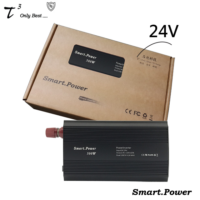 Smart.Power DC24V to 110V 500W 汽車電源轉換器