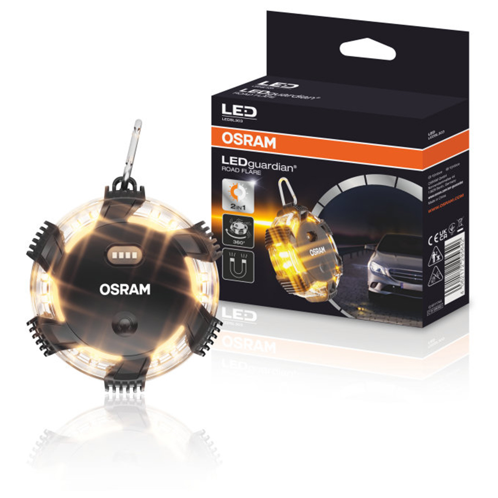 OSRAM LED旋轉閃爍警示燈 吸頂式/LED照明/掛鉤設計