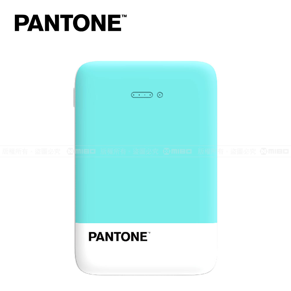PANTONE™ 無線充 雙用行動電源 5000mAh 湖水綠