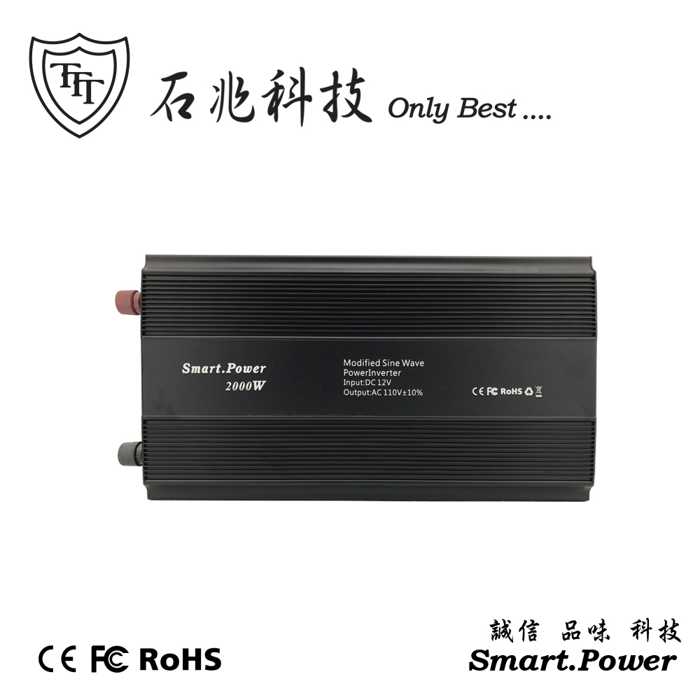 Smart.Power DC12V to 110V 2000W 模擬正弦波 汽車電源轉換器