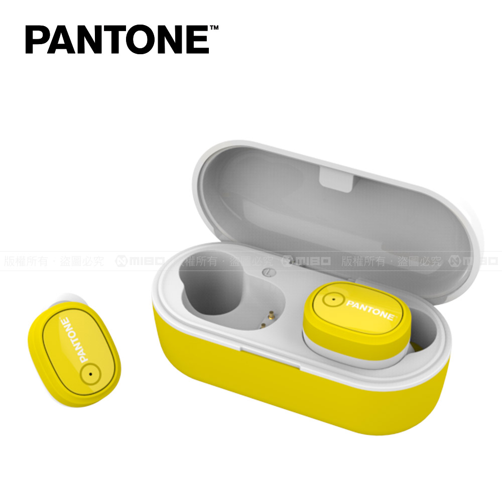PANTONE 真無線 藍牙耳機 PT-TWS004 繽紛黃