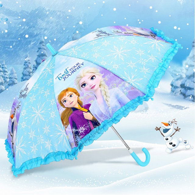 迪士尼冰雪奇緣兒童雨傘童傘自動傘長傘直傘 850749/812808【小品館】