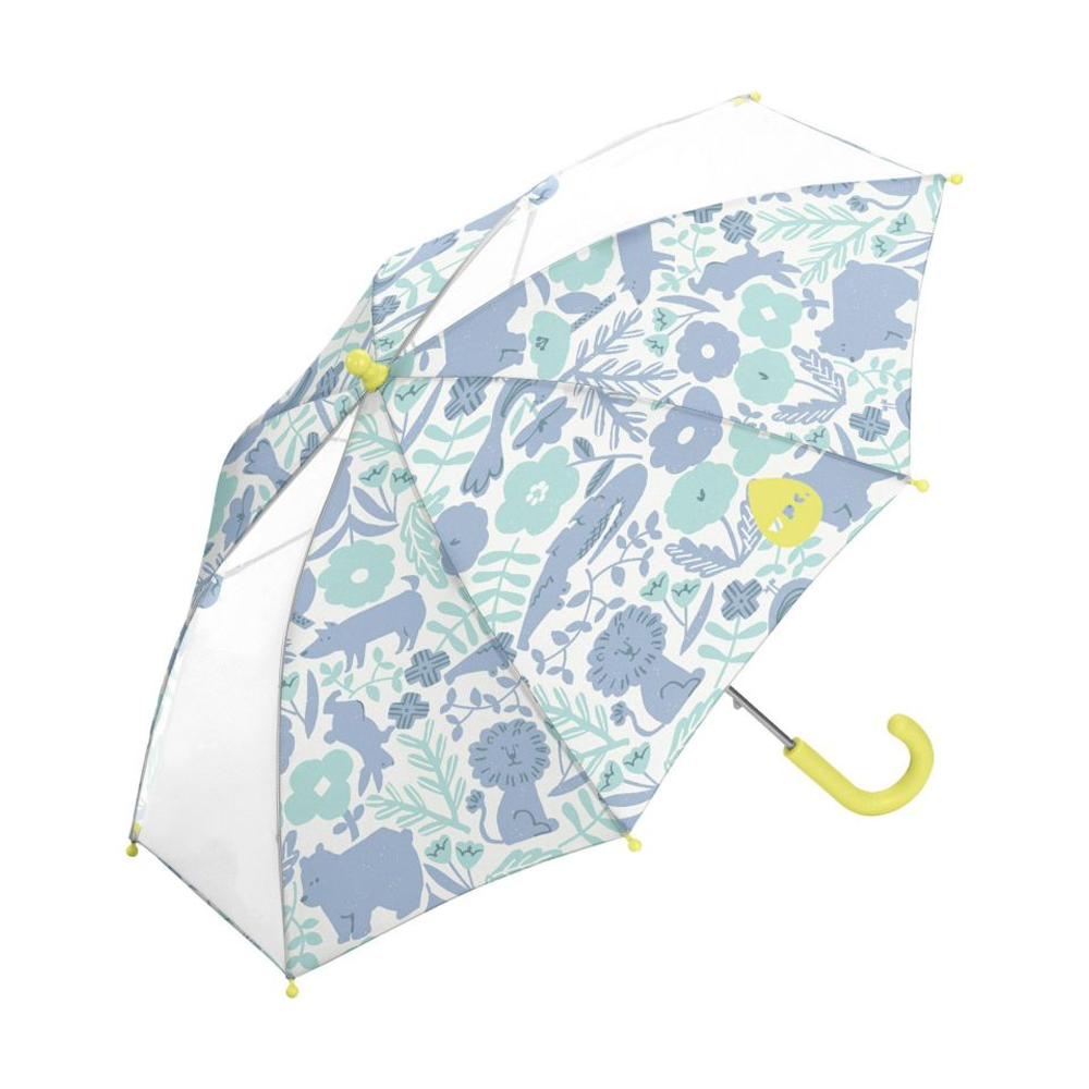 日本WPC W067 動物奇緣 兒童雨傘 透明視窗 安全開關傘