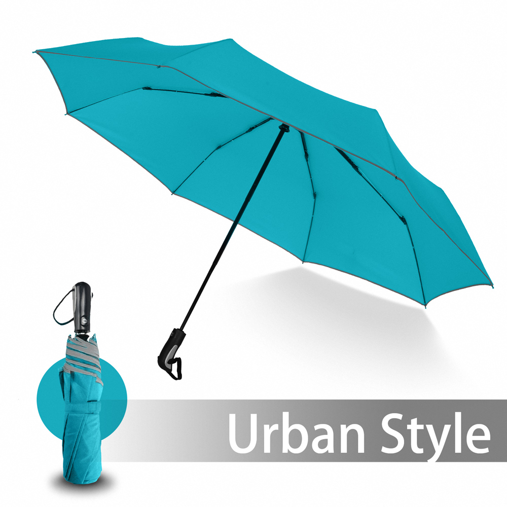 2mm 都會行旅 超大傘面抗風自動開收傘 (海藍)