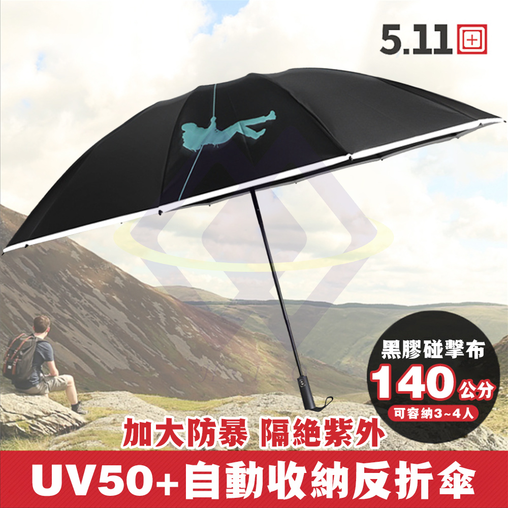 【禾統】新品上市 UV50+自動收納反折傘 UV傘 自動傘 抗風級 10骨自動傘 晴雨傘 摺疊傘