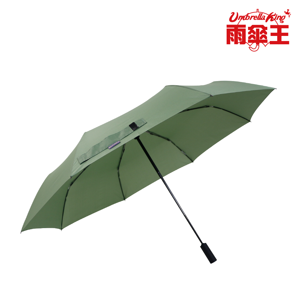 【雨傘王】BigPurple 大紫27吋自動折傘-青龍綠(超值款無維修)