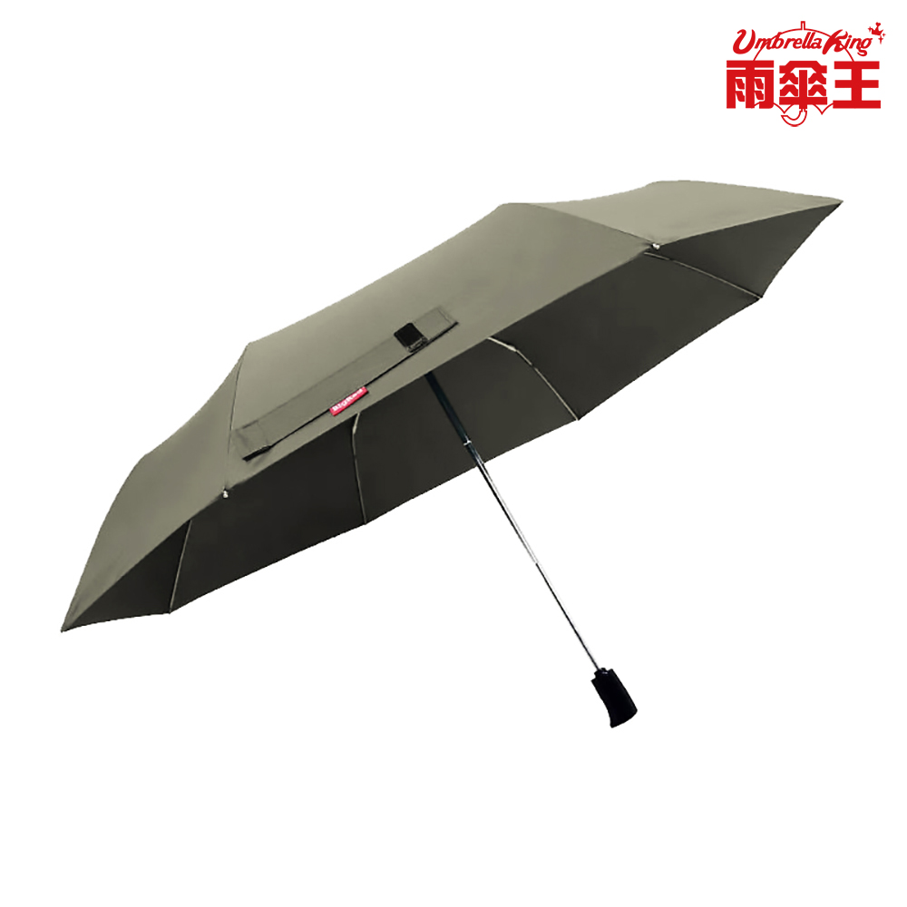 雨傘王 BigRed 將將好-灰棕 自動折疊傘 抗風 超潑水 摺疊 雨傘 終身免費維修