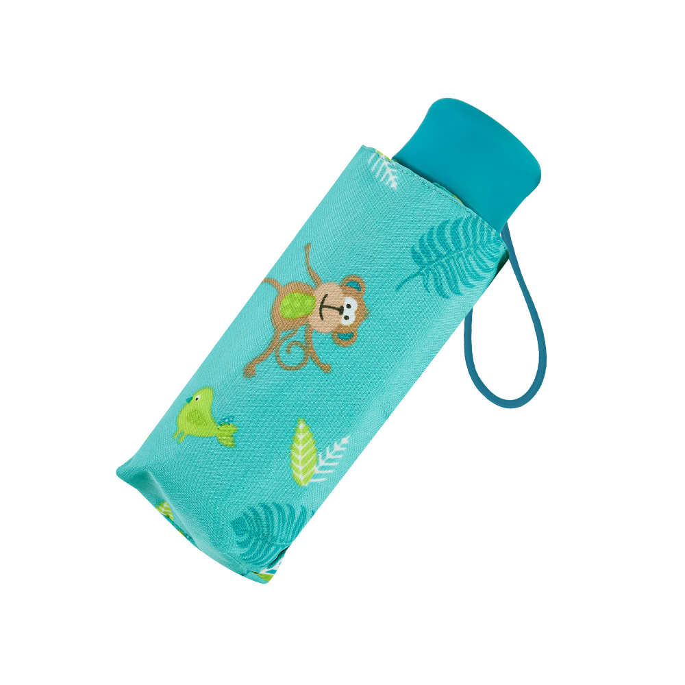 RAINSTORY雨傘-棕櫚猴抗UV手開迷你口袋傘