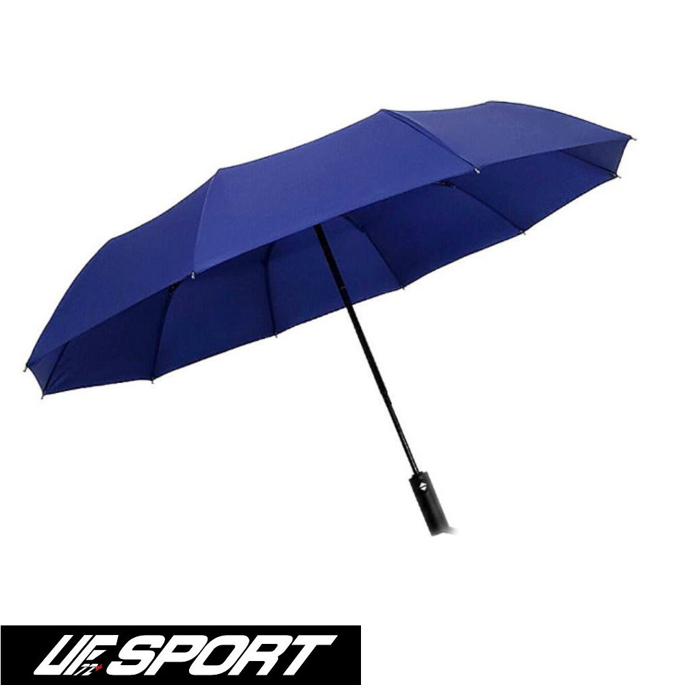 [UF72UF-120T-12 全自動12骨超大防曬抗風晴雨兩用摺疊傘/藏青