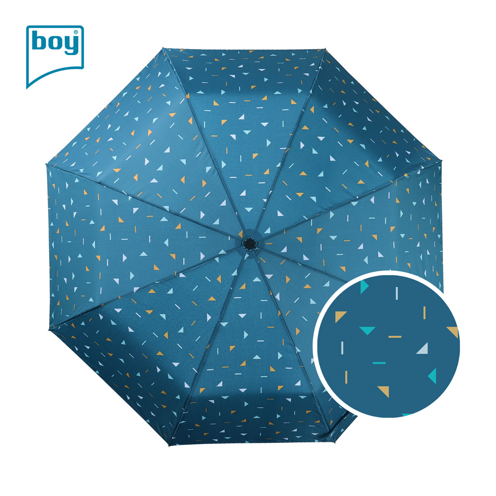 【德國boy】UPF45 大傘面都市印象傘_幾何波點(藍)