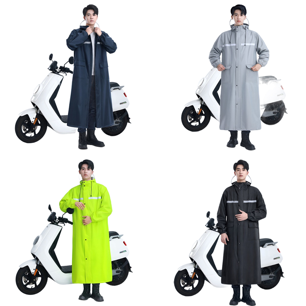 一件式長版雨衣 風衣式前開襟雨衣 摩托車用雨衣