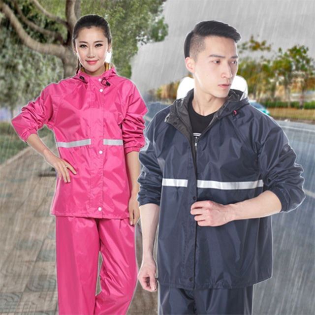 MY COLOR 兩件式雨衣套裝 兩件式 反光 雨衣 防風 防水 雙層 雨衣 【Z057】