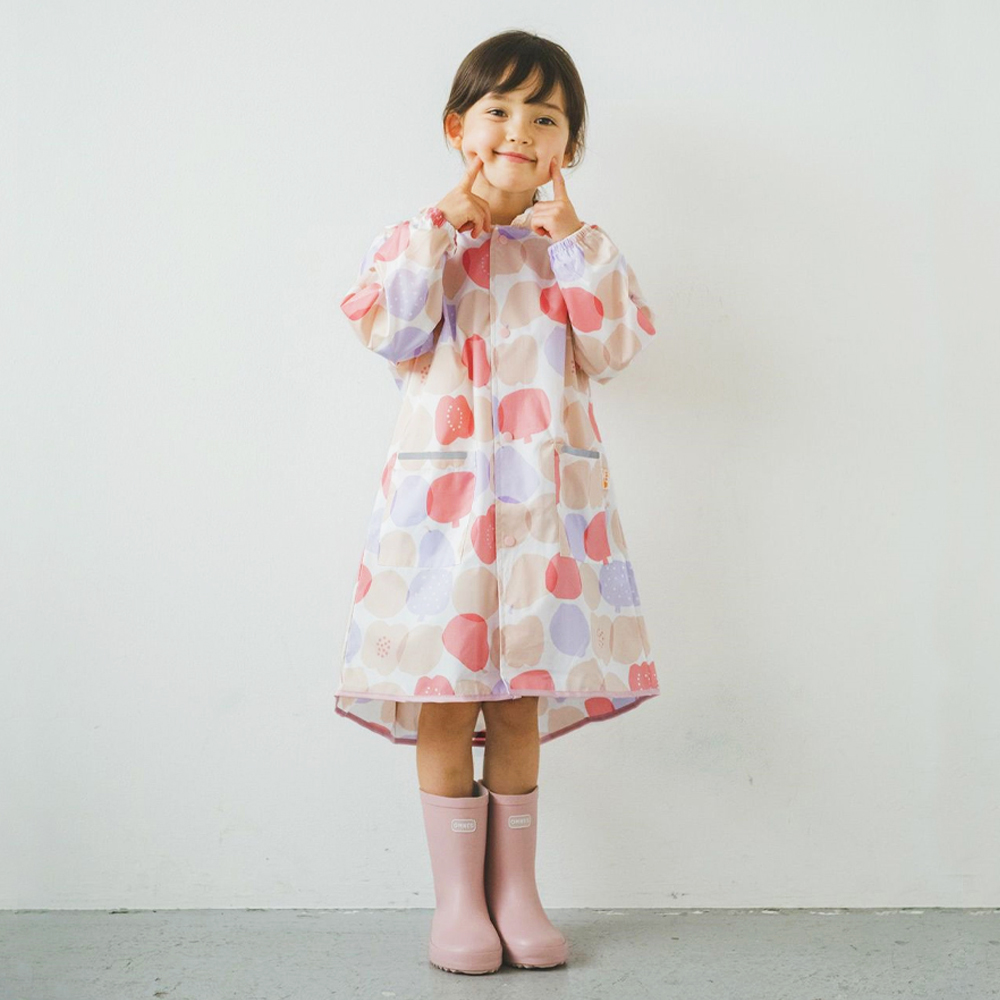 日本WPC 水果王國M 空氣感兒童雨衣/防水外套 附收納袋(95-120cm)