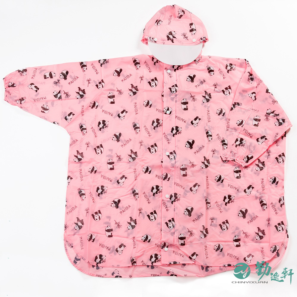 【三和牌】熊Q前開塑膠兒童雨衣 台灣團隊監製﹧粉紅色(原料來自台灣)
