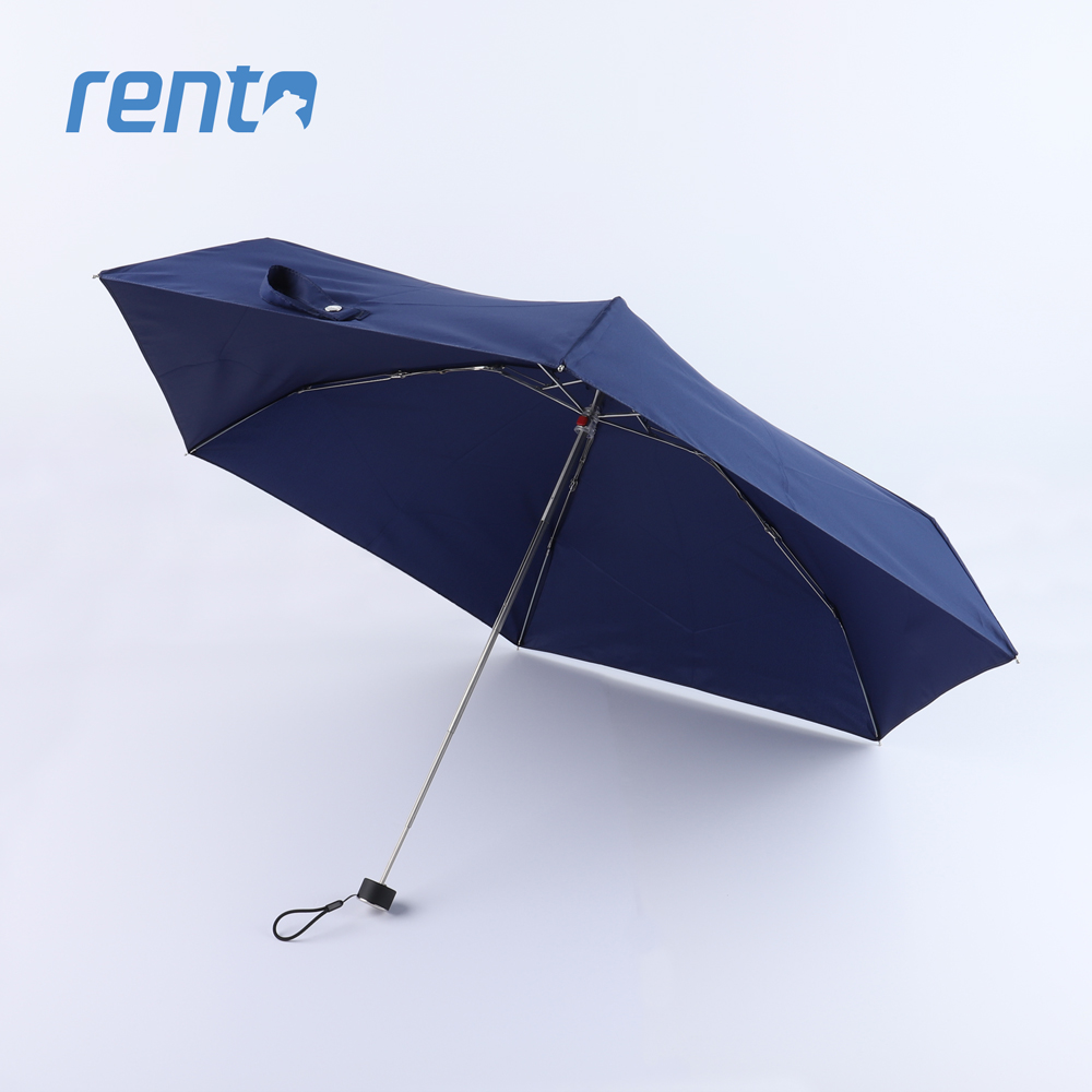 【rento】MINI不鏽鋼環保紗晴雨傘_紺青