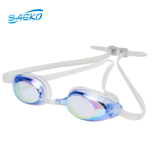 【SAEKO】台灣精品泳鏡 比賽常勝軍 低水阻競速款 競技泳鏡 透藍 S14UV_TR_BL