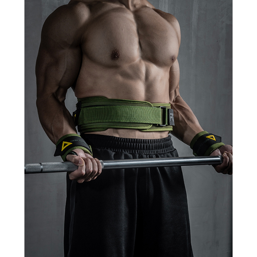 FitterGear 健身重訓背部支撐訓練腰帶 綠色 尺寸可選
