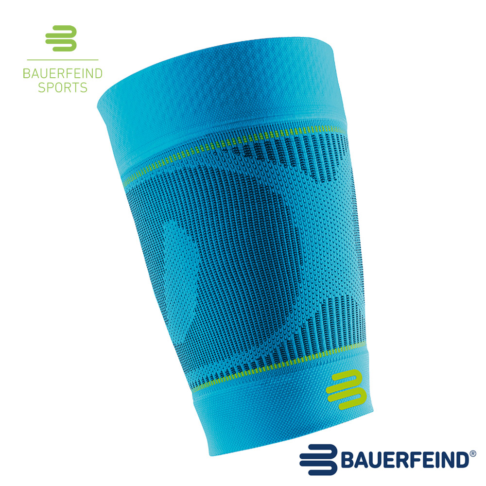 Bauerfeind保爾範 專業運動大腿壓縮束套 加長版 天空藍