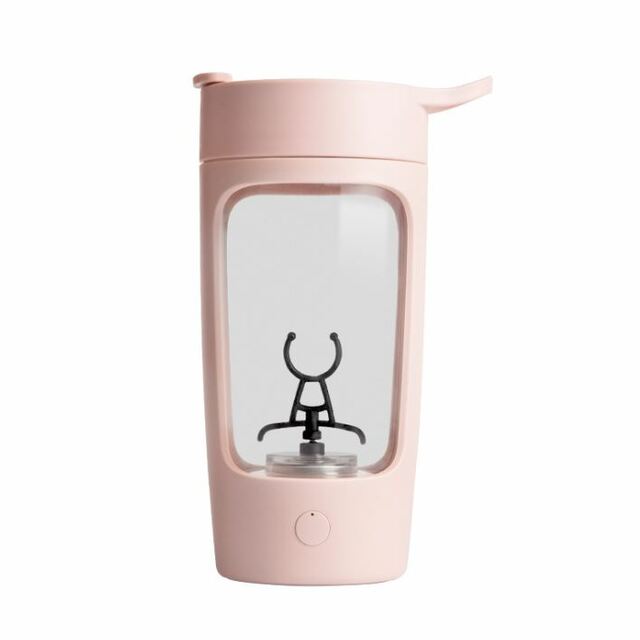 EQURA USB充電自動攪拌杯 Tritan 運動健身蛋白粉攪拌杯 粉色