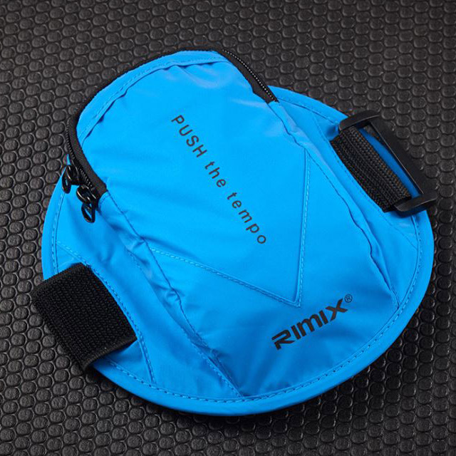 RIMIX 反光透氣戶外單車運動手機臂套 藍