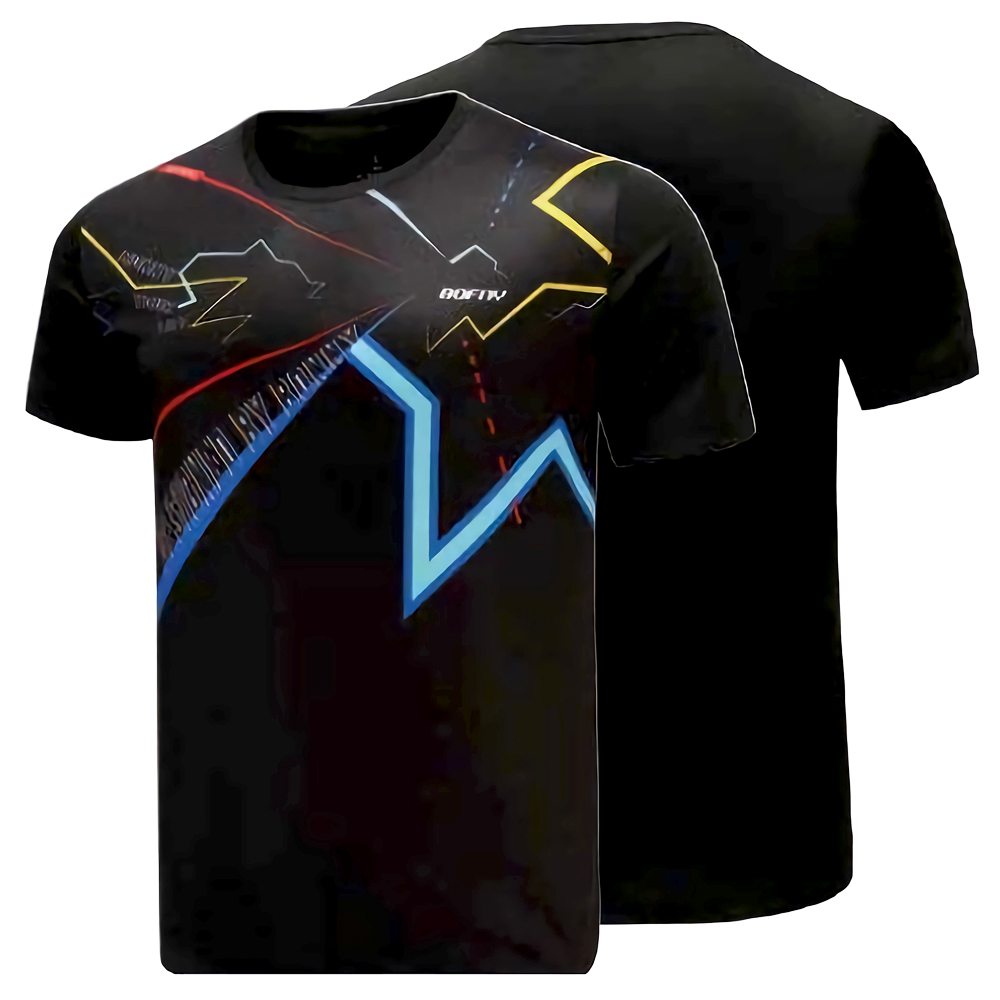 【Bonny波力】能量BE系列羽毛球服圓領衫-黑色 S-XXL