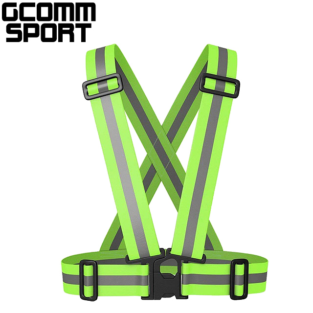 GCOMM SPORT 多用途運動高反光安全背心 反光綠