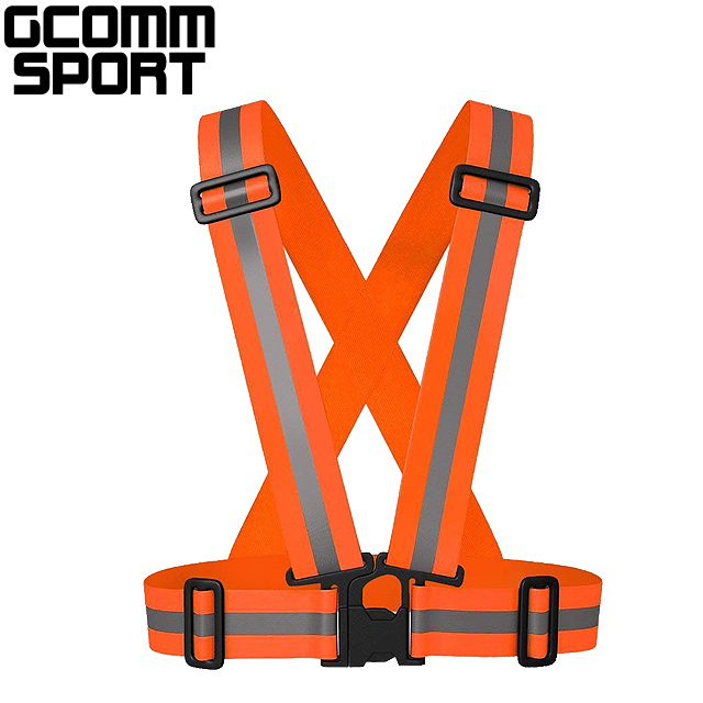 GCOMM SPORT 多用途運動高反光安全背心 反光橙