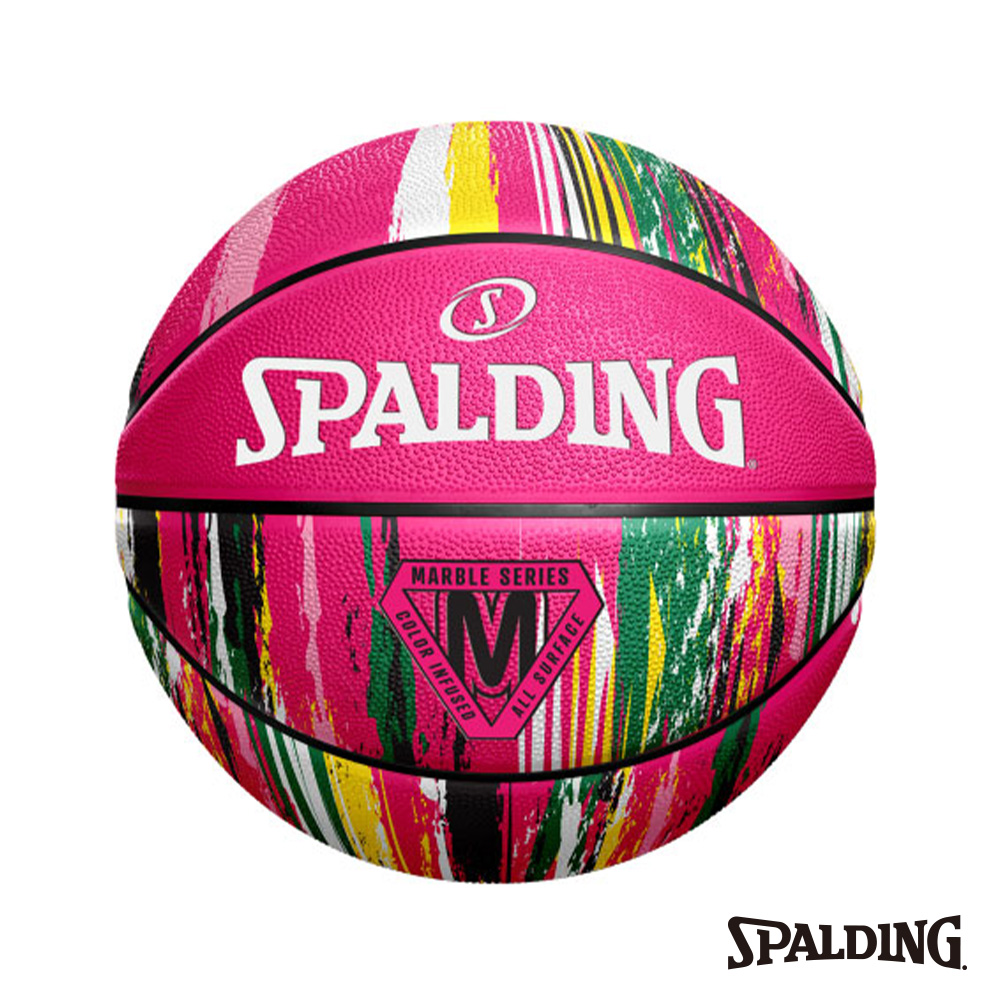 SPALDING 斯伯丁 SP 大理石系列 粉彩 橡膠款 6號籃球
