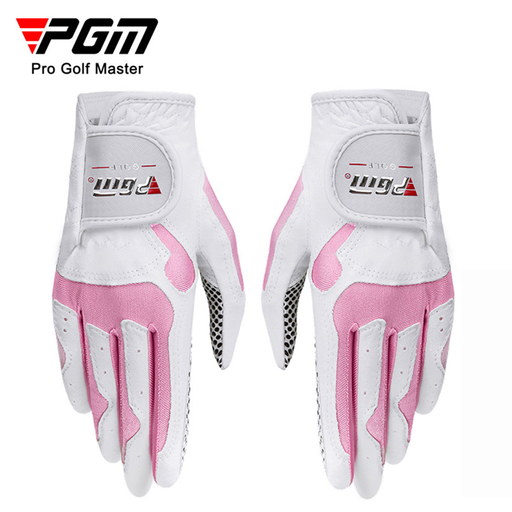 PGM高爾夫手套 女用 超纖布防滑顆粒手套