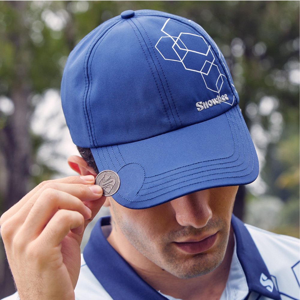 Snowbee Golf時尚高爾夫球帽含磁力球標(BALL MARKER 功能性可調節鴨舌帽 運動 遮陽 吸汗)