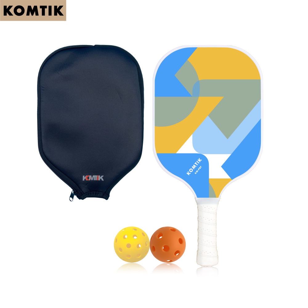 KOMTIK 玻璃纖維匹克球拍 10mm拍芯 型號 KM-PBF - 1拍組 附拍套