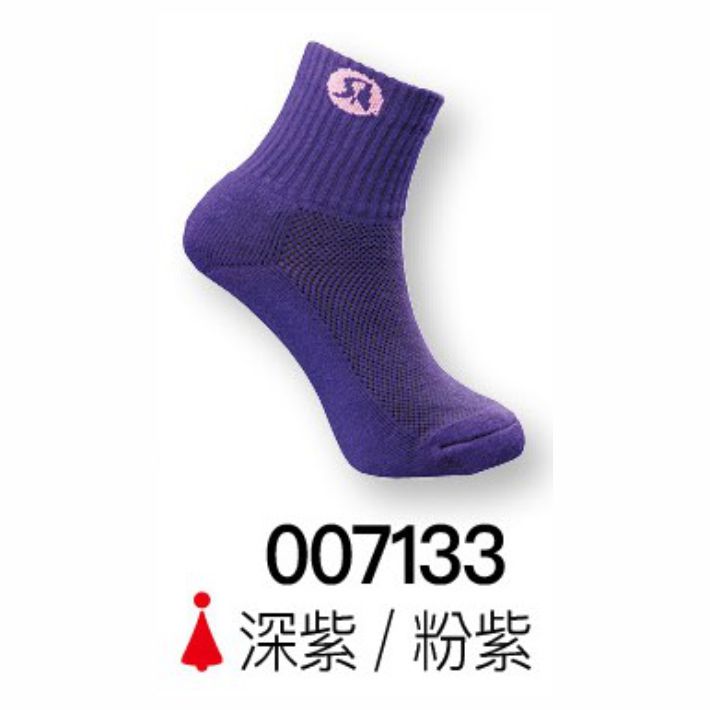 SASAKI(女)精梳棉質運動短襪(透氣式襪底)007133