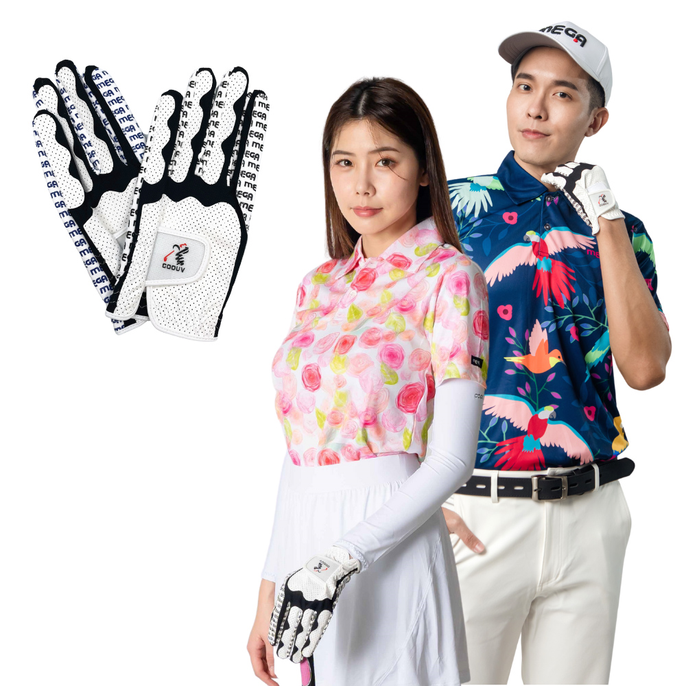 【MEGA GOLF】24G記憶超纖高爾夫手套 男女共版 高爾夫手套