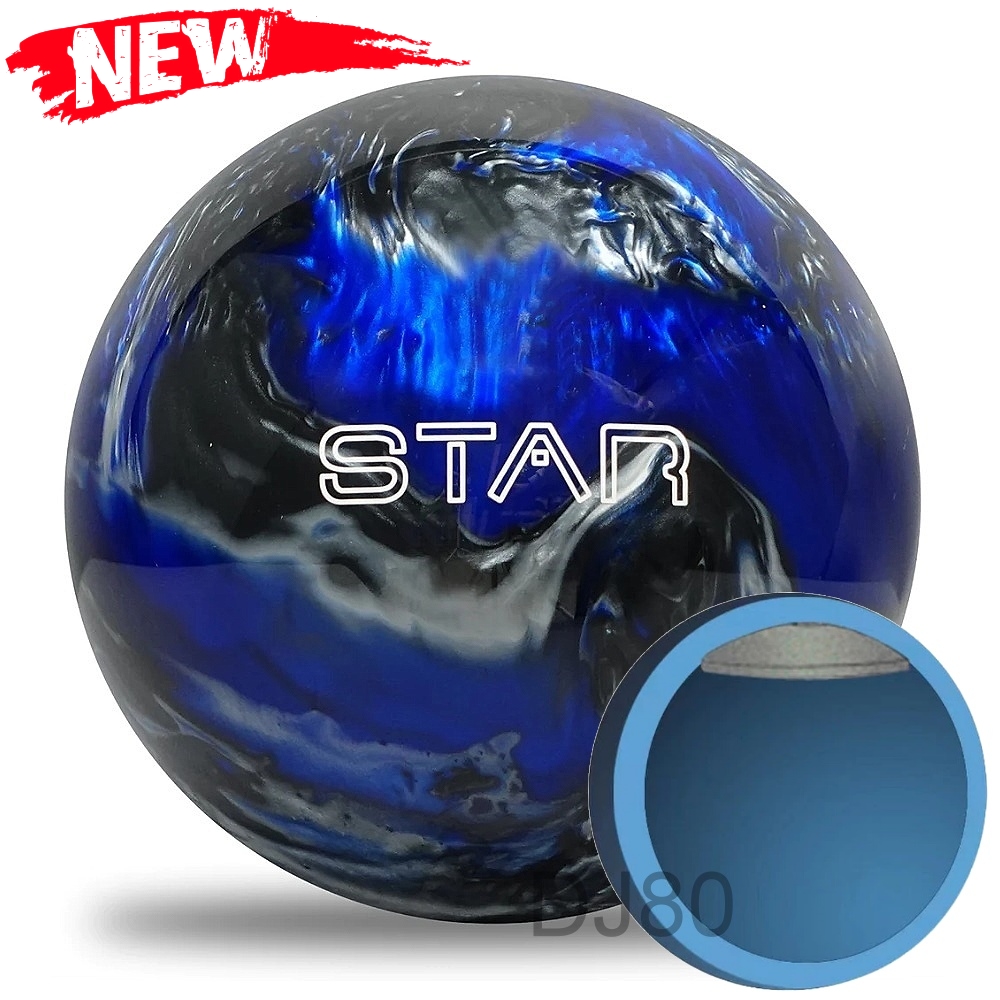 【DJ80 嚴選】 美國Elite Star Blue/Black/Silver 加重片POLY保齡球8-14磅(藍黑銀-型號新EL3)