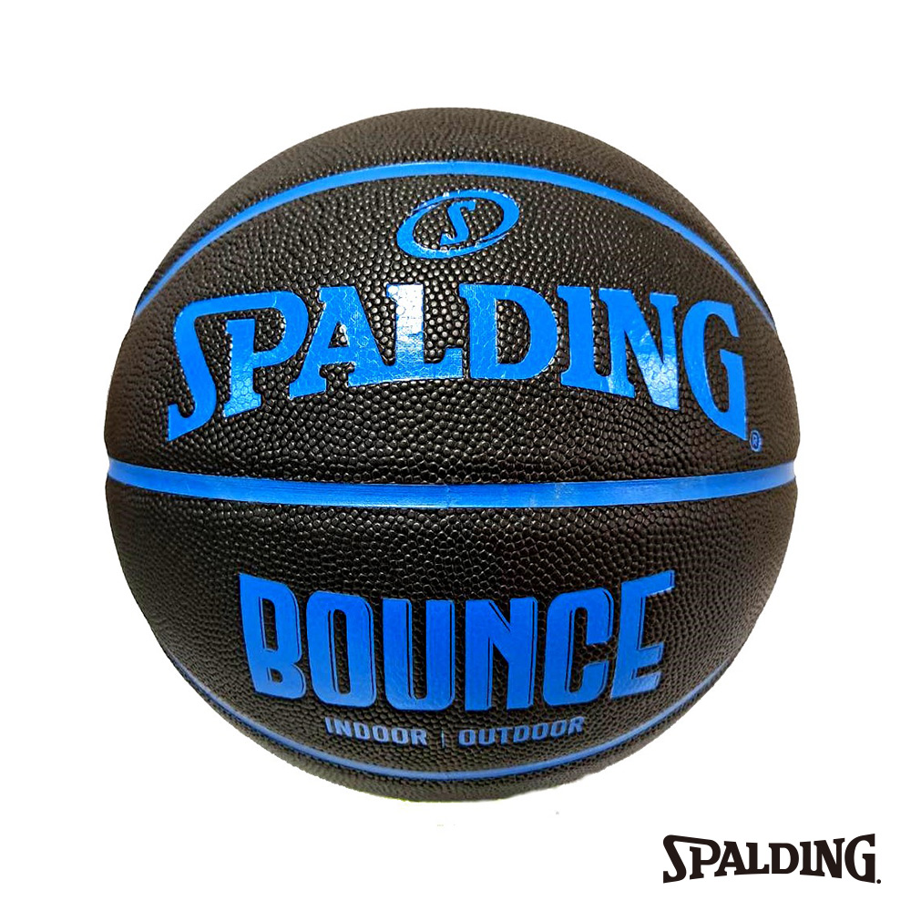 SPALDING 斯伯丁 Bounce 籃球 PU 7號 黑/藍