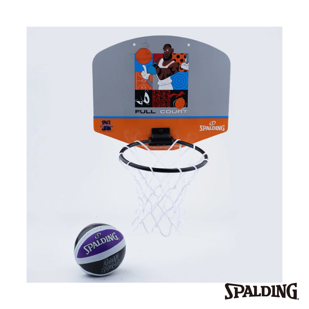SPALDING 怪物奇兵 LeBron 灰色小籃板 (內含小球)
