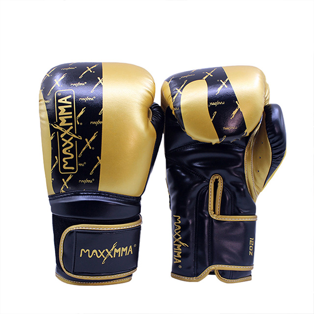 MaxxMMA 拳擊手套-3D黑金-散打/搏擊/MMA/格鬥/拳擊