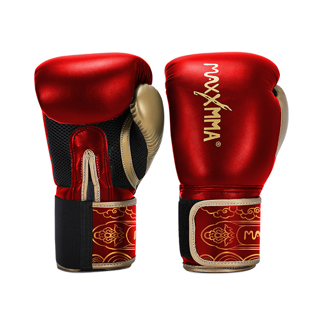 MaxxMMA 拳擊手套經典款-亮紅-散打/搏擊/MMA/格鬥/拳擊