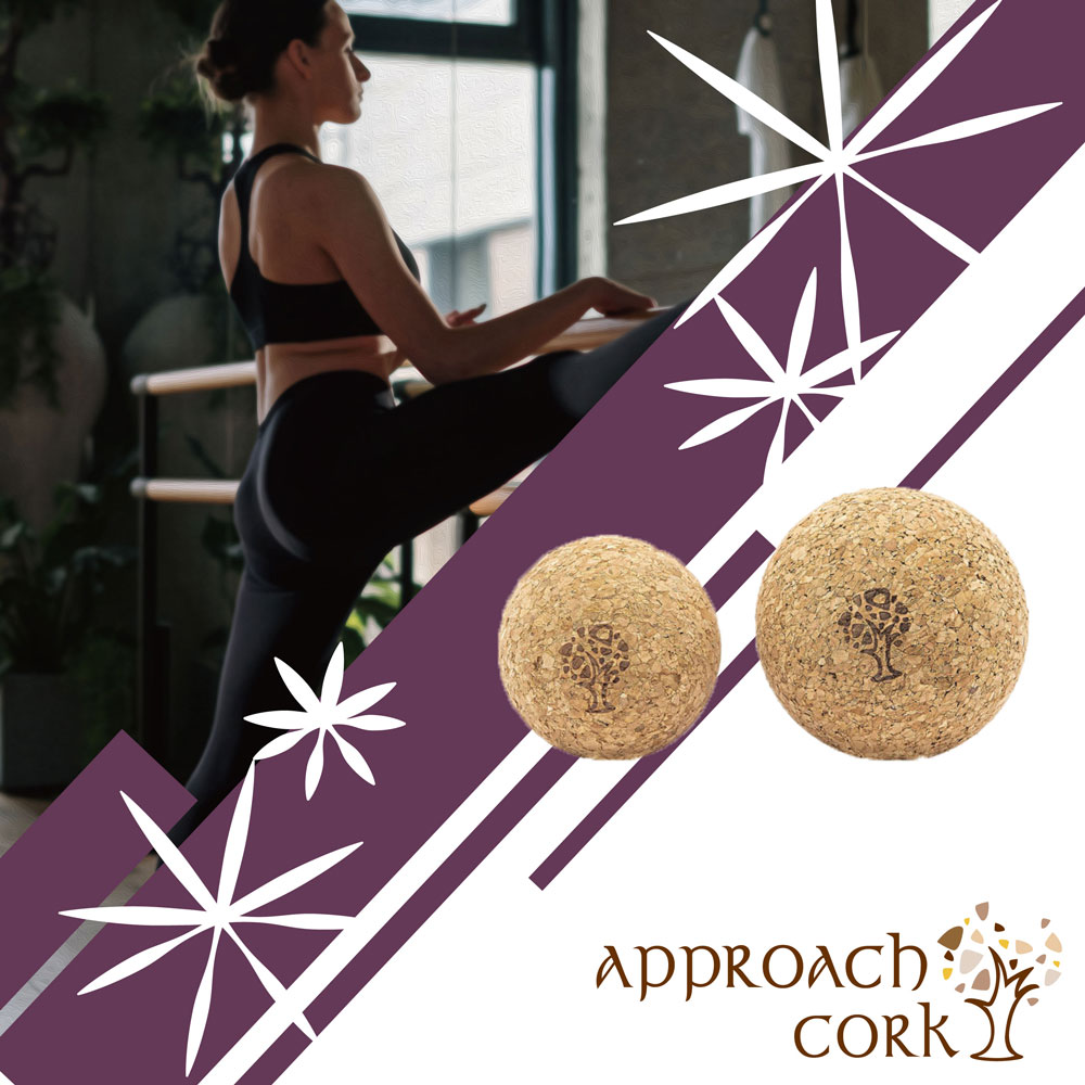 【Approach Cork】瑜珈按摩球(一組兩球) 瑜珈球 瑜珈用品 瑜珈 瑜珈道具 瑜珈健身