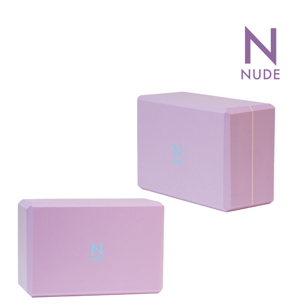 NUDE 專業級50D瑜伽磚（浪漫紫）2入