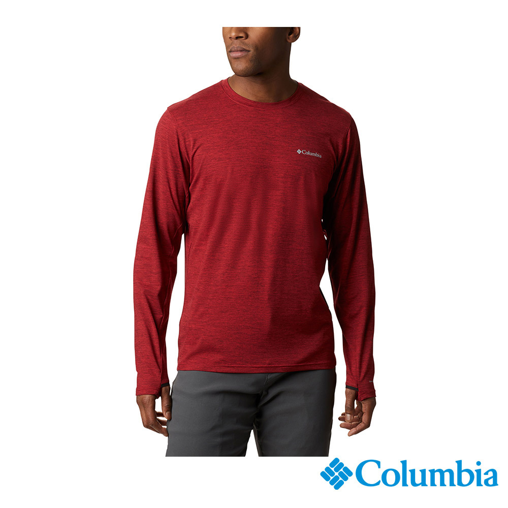 Columbia 哥倫比亞 男款 - Omni-Shade防曬50快排上衣-橘紅 UAE07730AH