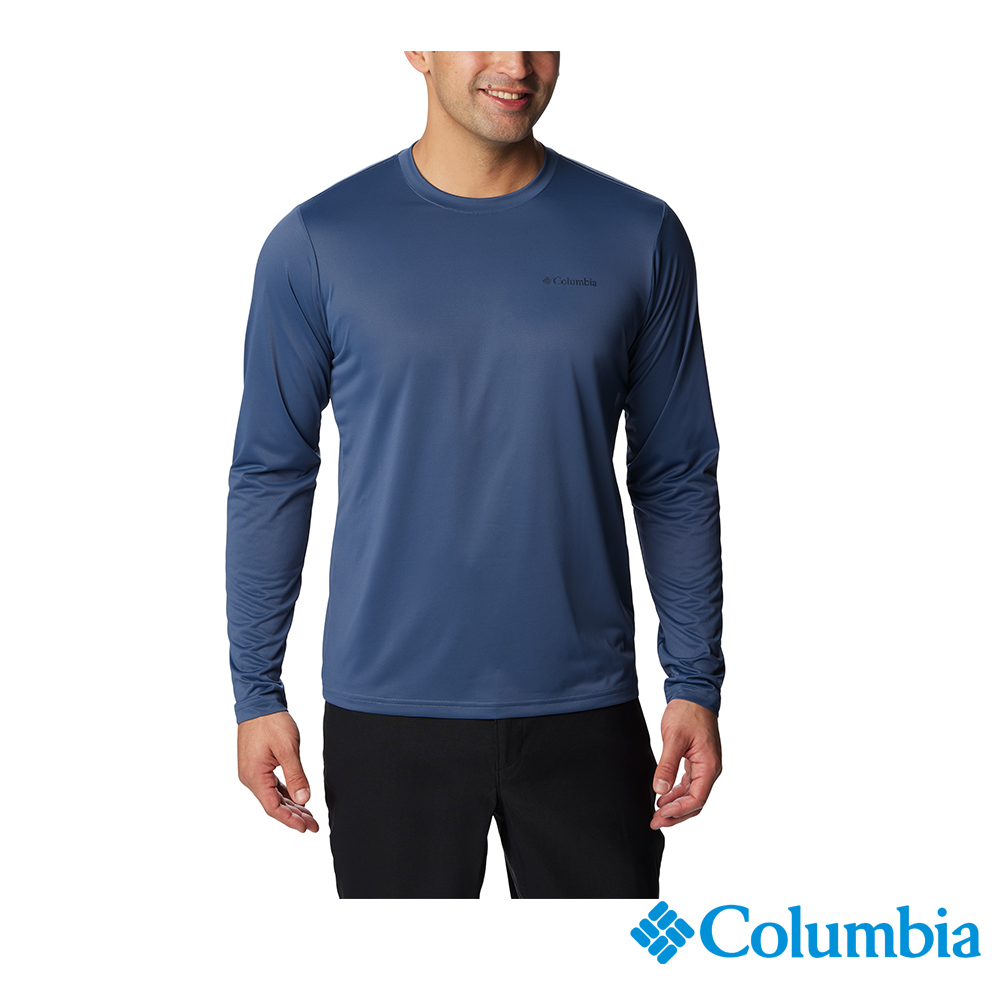 Columbia 哥倫比亞 男款 - Columbia Hike™ 快排長袖上衣-墨藍 UXO56910IB-HF