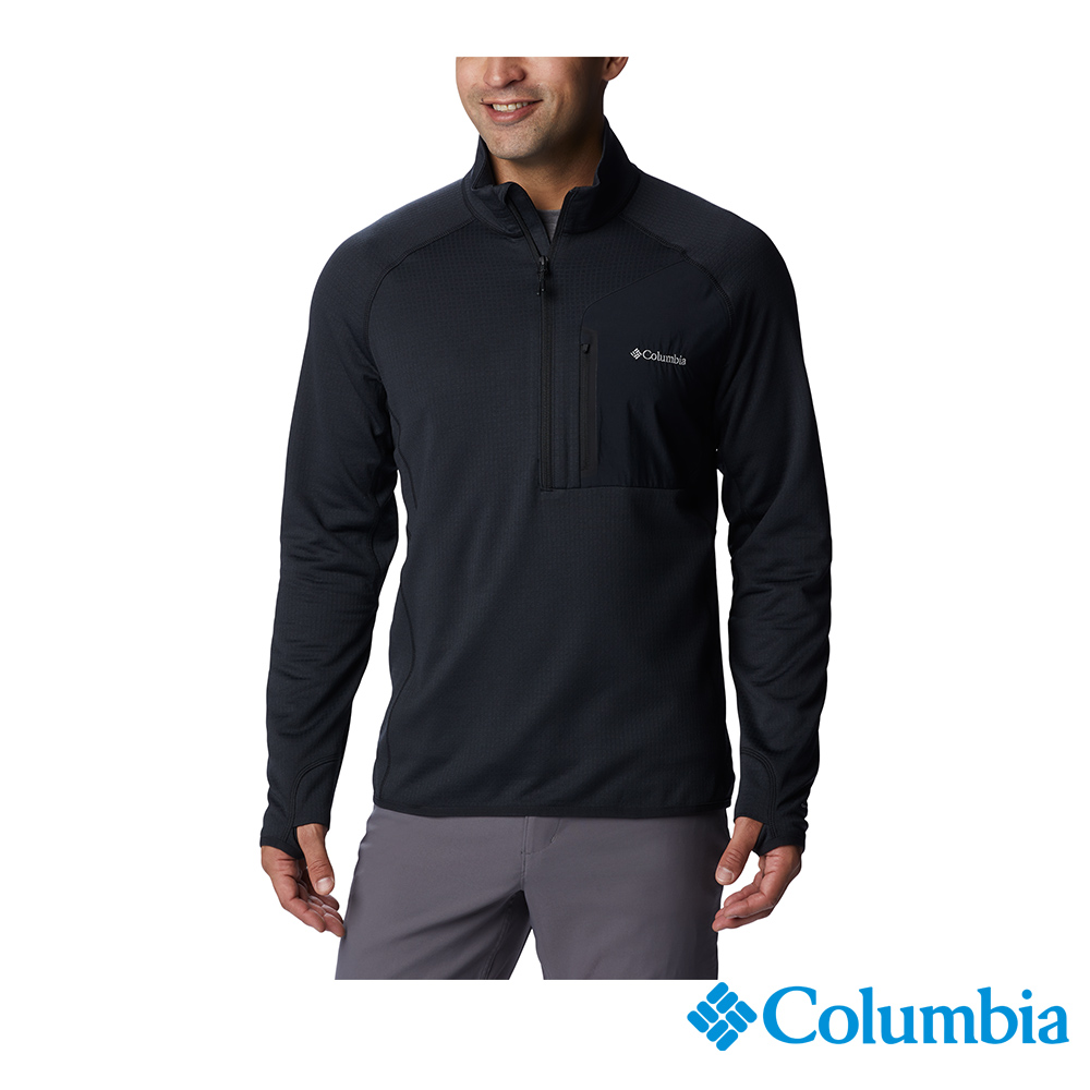Columbia 哥倫比亞 男款 - Triple Canyon™ 快乾半開襟上衣-黑色 UEX02460BK-HF