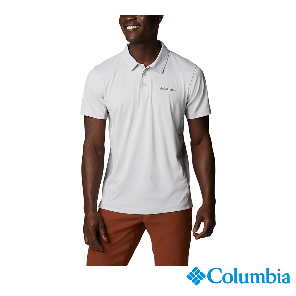 Columbia 哥倫比亞 男款- Omni-Shade UPF50 酷涼快排Polo衫-灰色 UAE92290GY