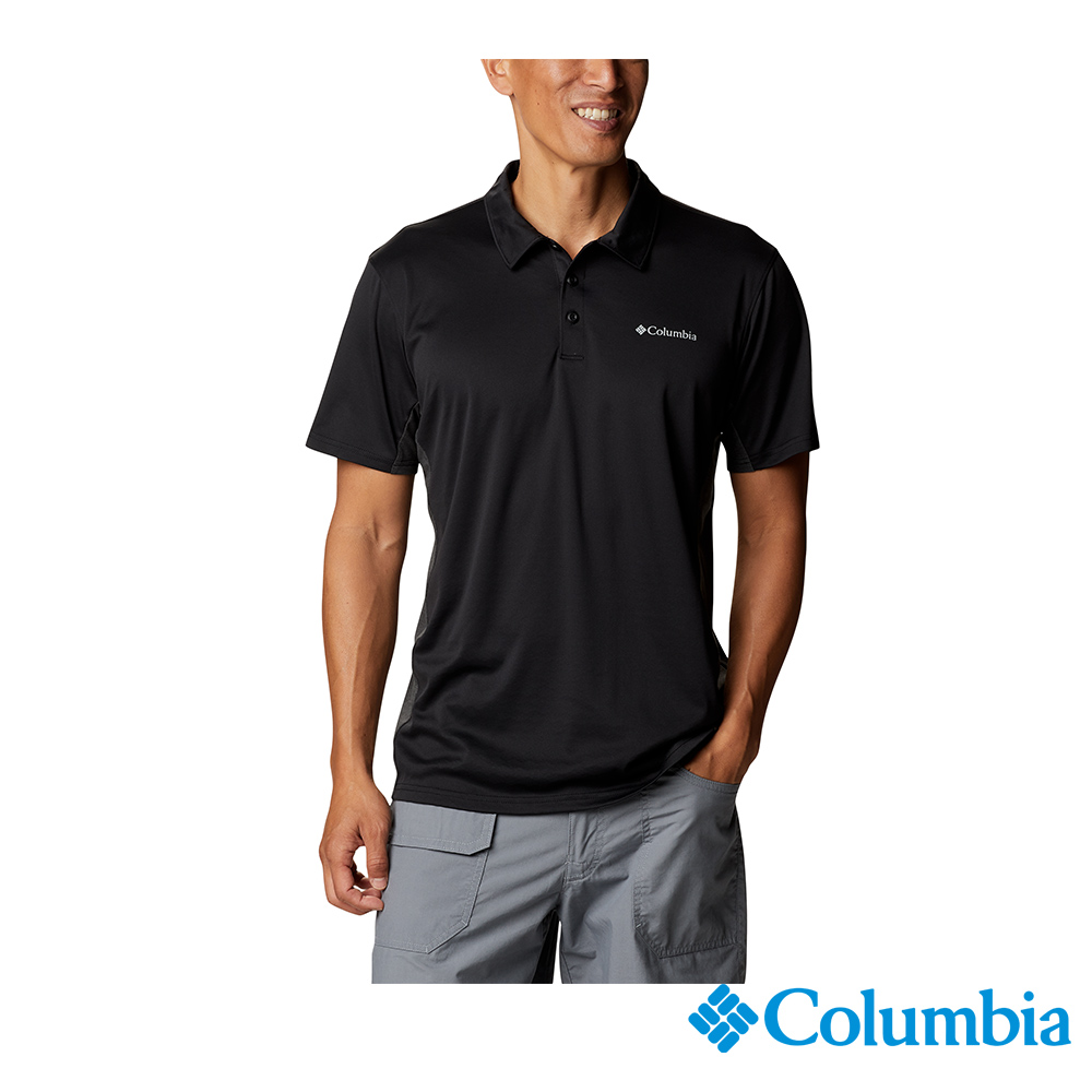 Columbia 哥倫比亞 男款- Omni-Shade UPF50 酷涼快排Polo衫-黑色 UAE92290BK (2023春夏)