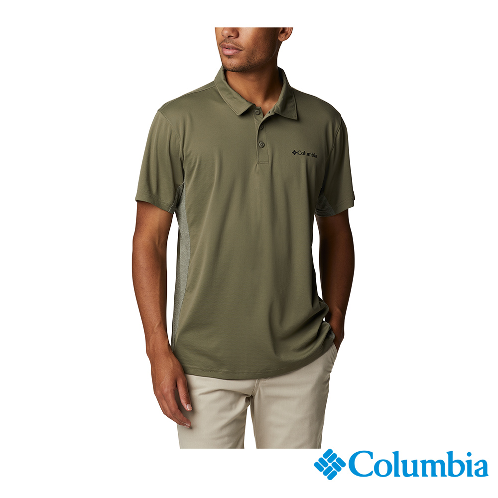 Columbia 哥倫比亞 男款- Omni-Shade UPF50 酷涼快排Polo衫-軍綠 UAE92290AG (2023春夏)