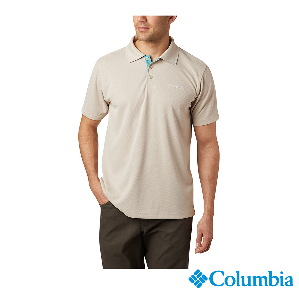 Columbia 哥倫比亞 男款- Omni-Shade UPF30快排Polo衫-卡其 UAO01260KI (2023春夏)