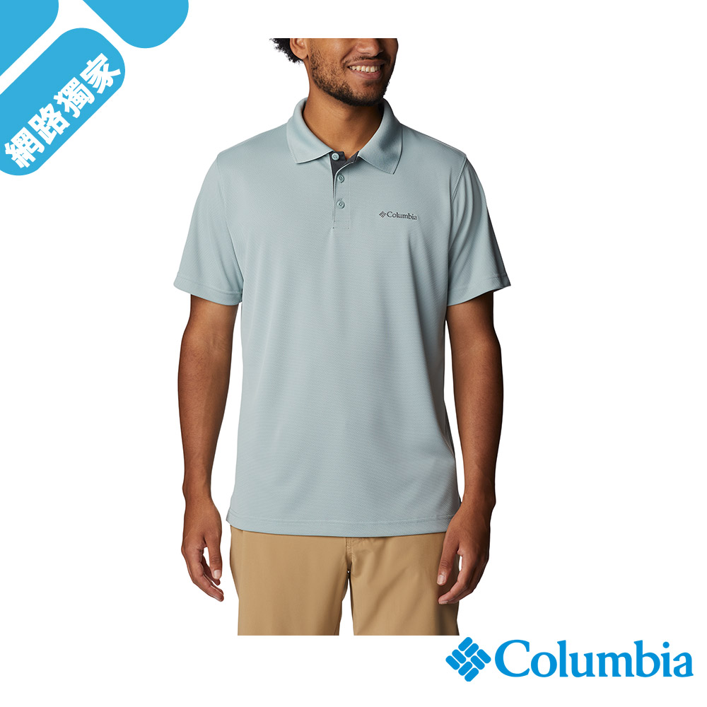 Columbia 哥倫比亞 男款- Omni-Shade UPF30快排Polo衫-湖水綠 UAO01260AQ (2023春夏)